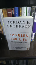 Portada real de 12 Rules for Life de Jordan B. Peterson, libro usado