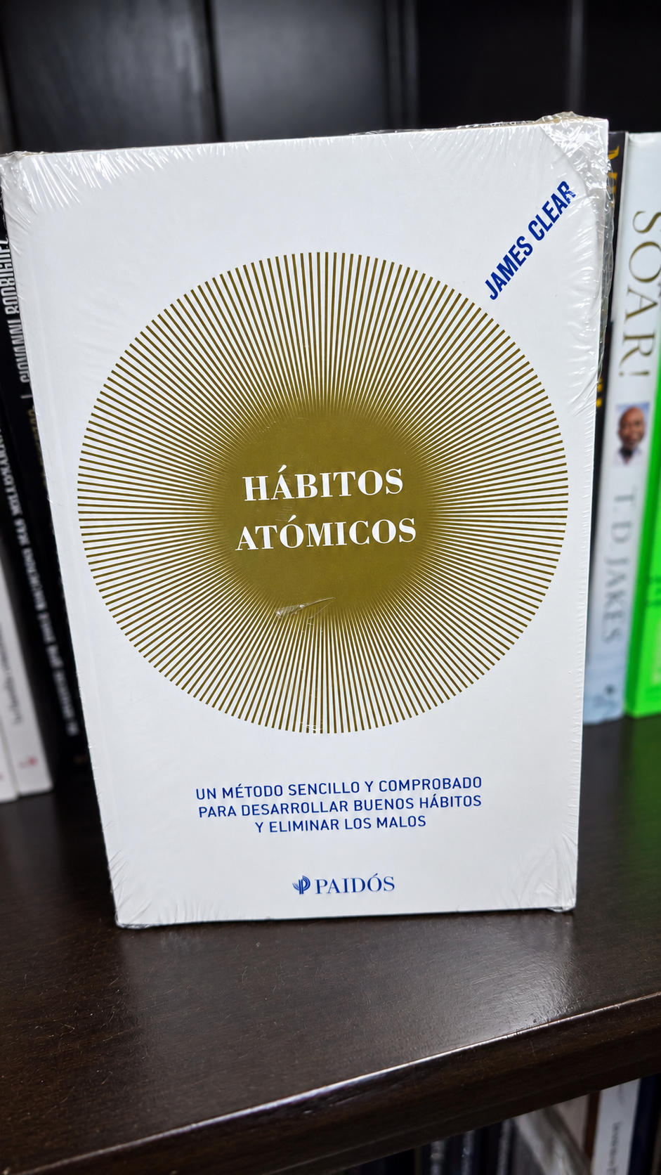 Portada Hábitos Atómicos, James Clear, edición Paidós